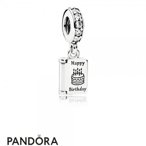 Pandora Jewellery Pendant Charms Birthday Wishes Pendant Charm Clear Cz