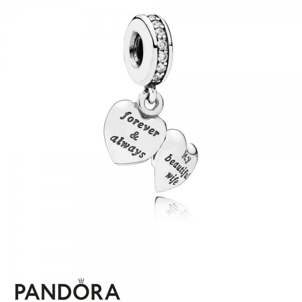Pandora Jewellery Pendant Charms My Beautiful Wife Pendant Charm Clear Cz