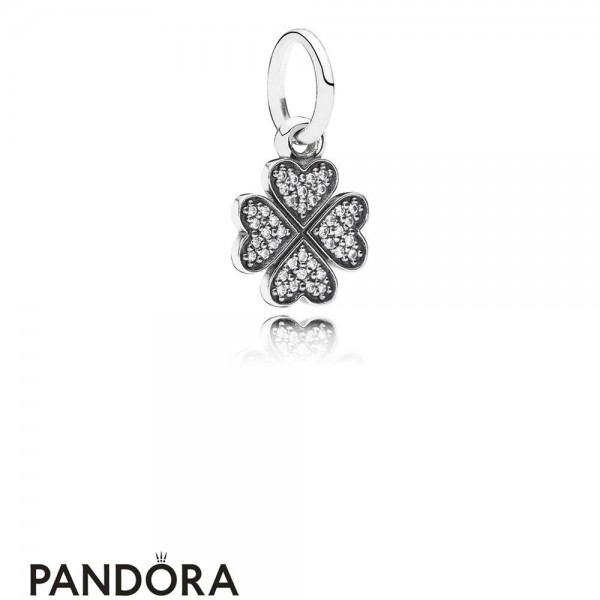 Pandora Jewellery Pendant Charms Symbol Of Lucky In Love Pendant Charm Clear Cz