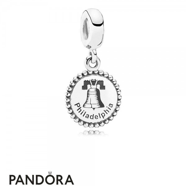 Pandora Jewellery Philadelphia Dangle Charm Black Enamel