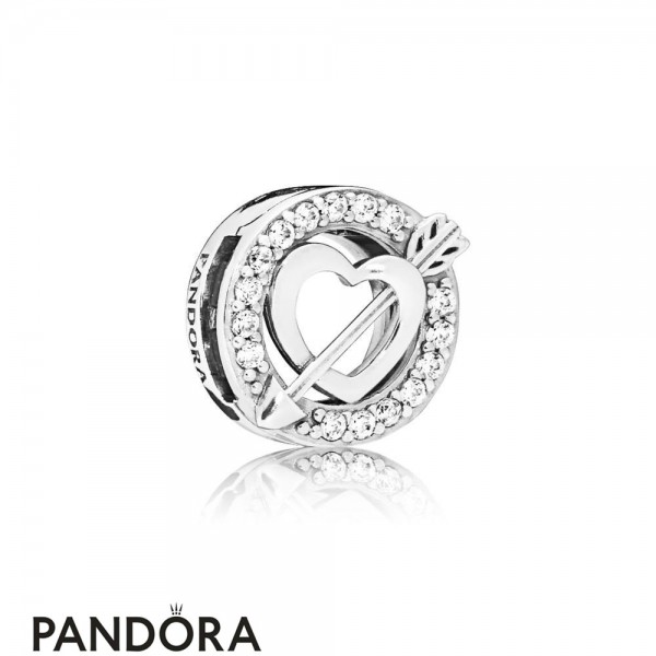 Pandora Jewellery Reflexions Asymmetric Heart And Arrow Clip Charm