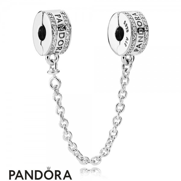 Pandora Jewellery Safety Chains Pandora Jewellery 925 Silver Safety Chain Logo