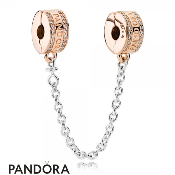 Pandora Jewellery Safety Chains Pandora Jewellery Rose Logo Safety Chain God