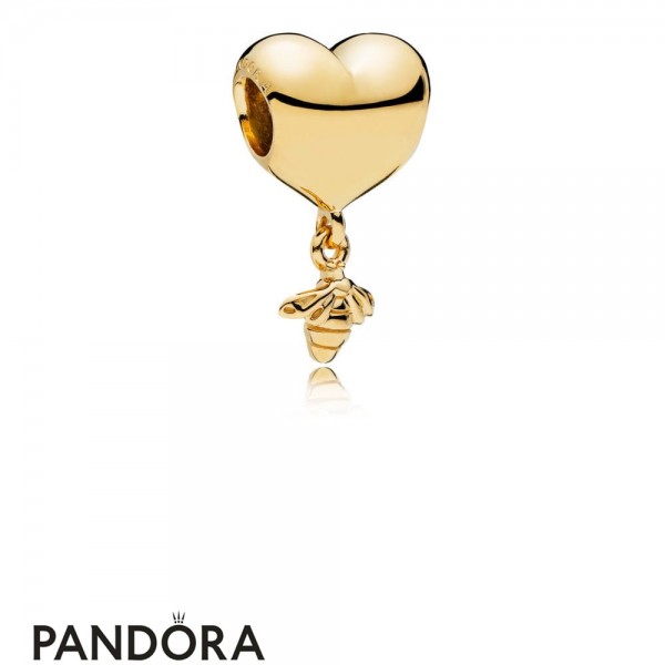 Pandora Jewellery Shine Heart And Bee Charm