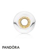 Pandora Jewellery Shine White Waves Murano Glass Charm