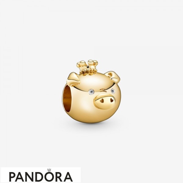 Women's Pandora Jewellery Shining Pig Charm