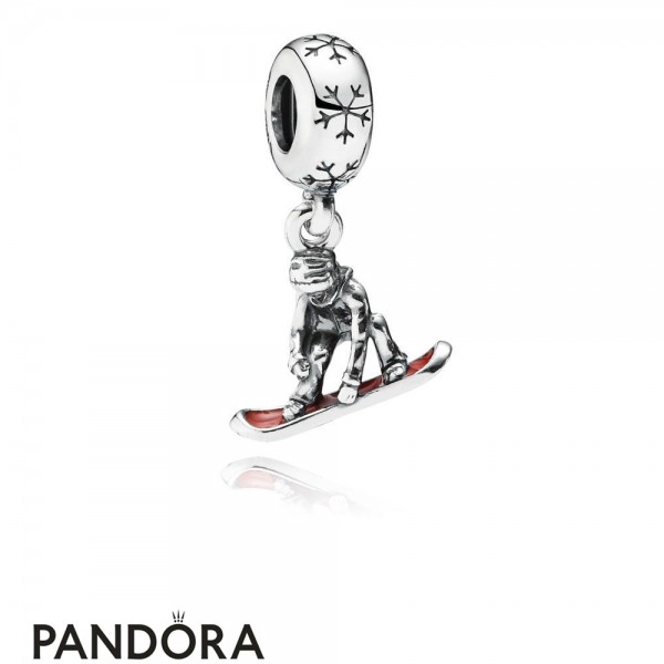 Women's Pandora Jewellery Snowboarder Pendant Charm