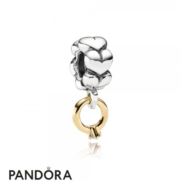 Women's Pandora Jewellery Solitaire Ring Silver Dangle With 14K 002Ct Diamond