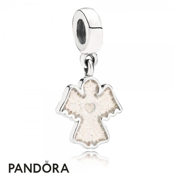 Women's Pandora Jewellery Sparkling Angel Pendant Charm