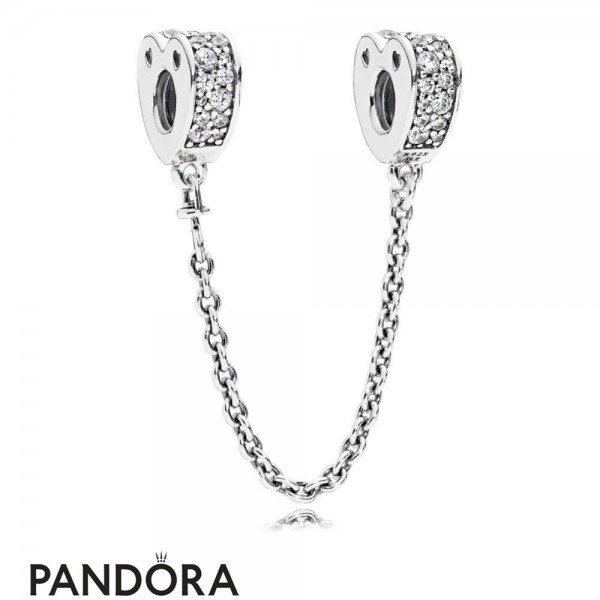 Pandora Jewellery Sparkling Arcs Of Love Safety Chain