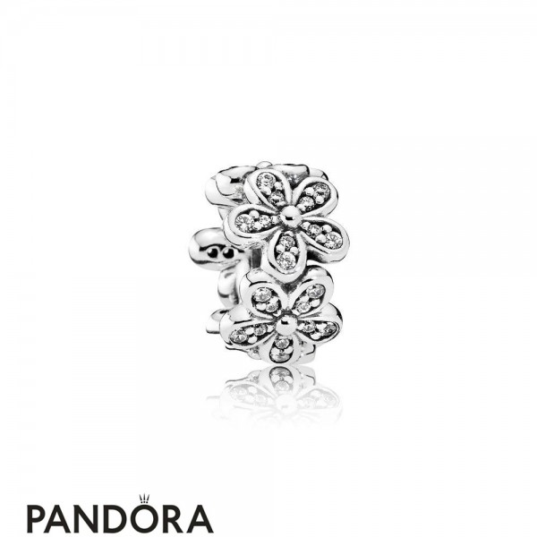 Pandora Jewellery Sparkling Paves Charms Dazzling Daisies Spacer Clear Cz
