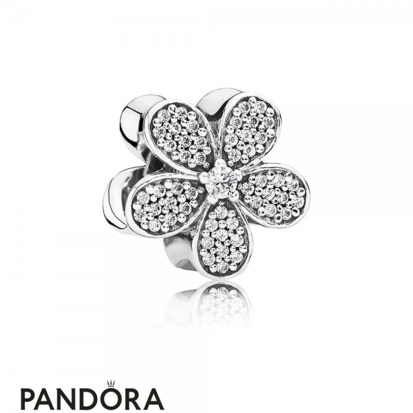 Pandora Jewellery Sparkling Paves Charms Dazzling Daisy Charm Clear Cz