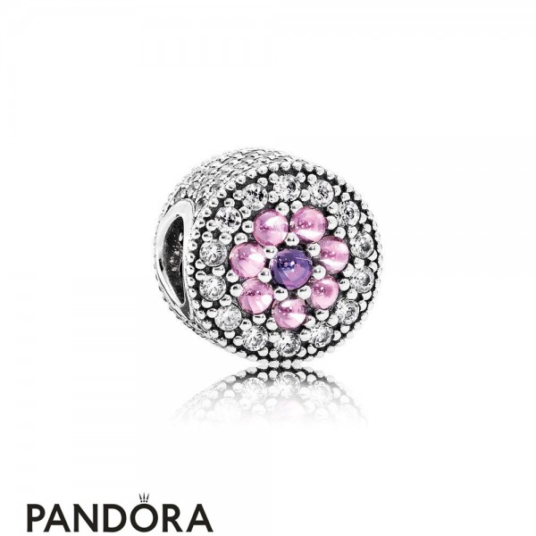 Pandora Jewellery Sparkling Paves Charms Dazzling Floral Charm Multi Colored Cz