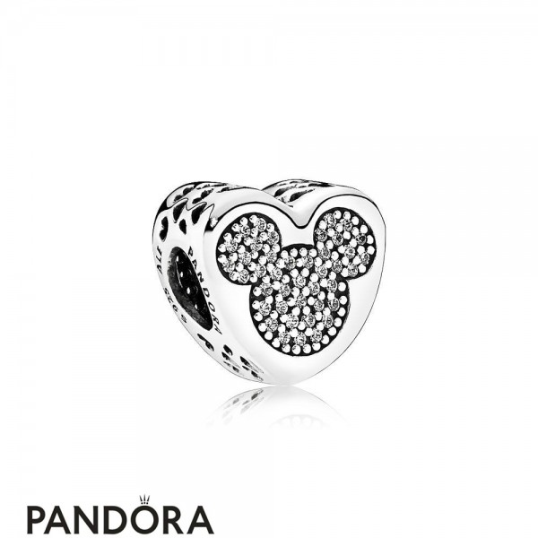 Pandora Jewellery Sparkling Paves Charms Disney Mickey Minnie True Love