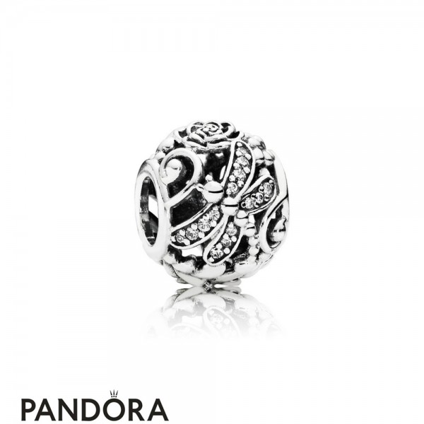 Pandora Jewellery Sparkling Paves Charms Dragonfly Meadow Charm Clear Cz