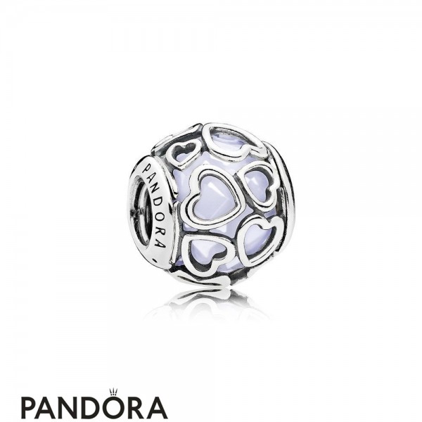 Pandora Jewellery Sparkling Paves Charms Encased In Love Charm Opalescent White Crystal