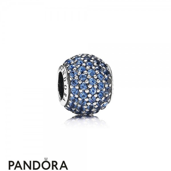Pandora Jewellery Sparkling Paves Charms Pave Lights Charm Blue Crystal
