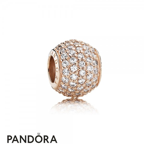 Pandora Jewellery Sparkling Paves Charms Pave Lights Pandora Jewellery Rose Clear Cz