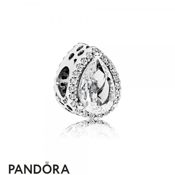 Pandora Jewellery Sparkling Paves Charms Radiant Teardrop Charm Clear Cz