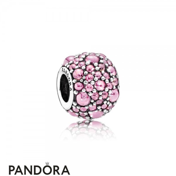 Pandora Jewellery Sparkling Paves Charms Shimmering Droplets Charm Pink Cz