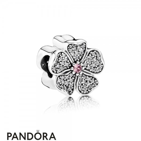 Pandora Jewellery Sparkling Paves Charms Sparkling Apple Blossom Charm Blush Pink Crystal