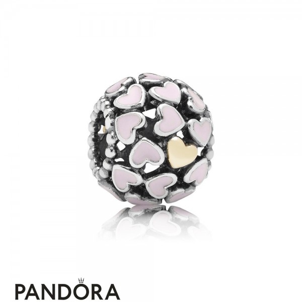 Pandora Jewellery Symbols Of Love Charms Abundance Of Love Charm Pink Enamel