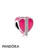 Pandora Jewellery Symbols Of Love Charms Gifts Of Love Magenta Enamel Clear Cz