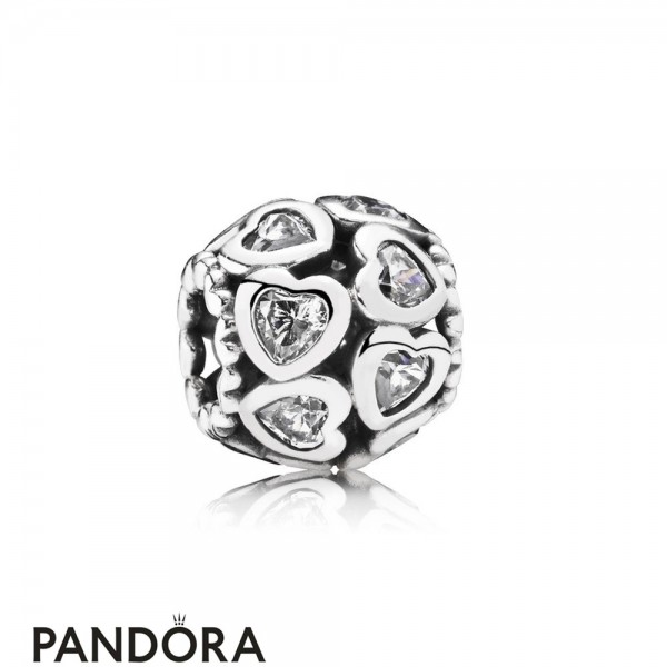 Pandora Jewellery Symbols Of Love Charms Love All Around Charm Clear Cz
