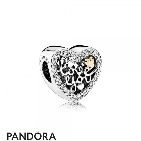 Pandora Jewellery Symbols Of Love Charms Love Script Charm Clear Cz