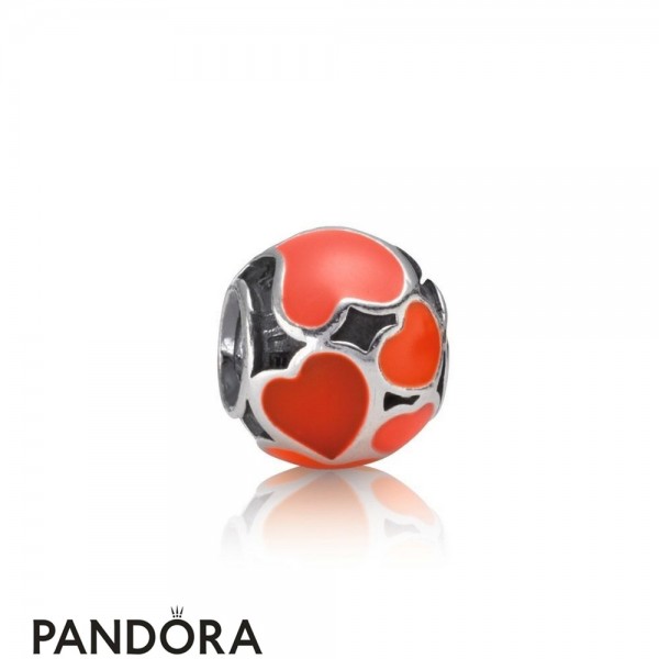 Pandora Jewellery Symbols Of Love Charms Red Hot Love Charm Red Enamel
