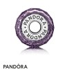 Pandora Jewellery Touch Of Color Charms Dark Purple Shimmer Charm Murano Glass