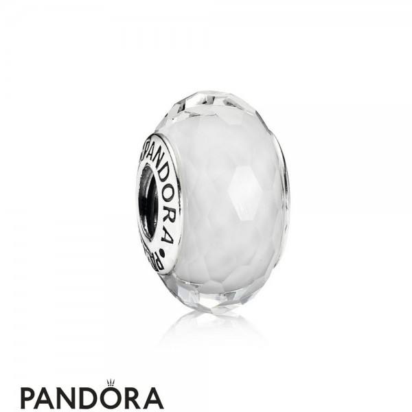 Pandora Jewellery Touch Of Color Charms Fascinating White Charm Murano Glass
