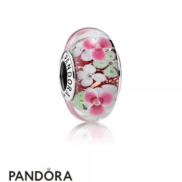 Pandora Jewellery Touch Of Color Charms Flower Garden Charm Murano Glass