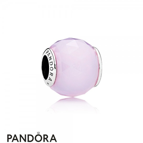 Pandora Jewellery Touch Of Color Charms Geometric Facets Charm Opalescent Pink Crystal