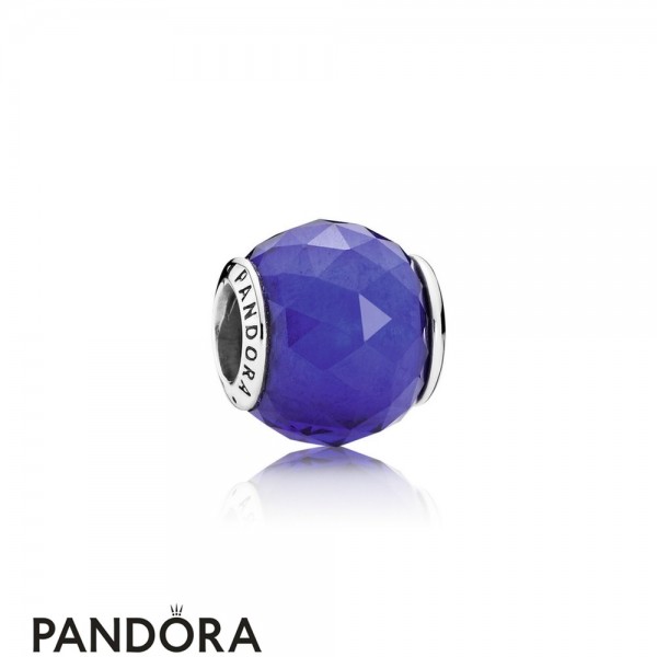 Pandora Jewellery Touch Of Color Charms Geometric Facets Charm Royal Blue Crystal