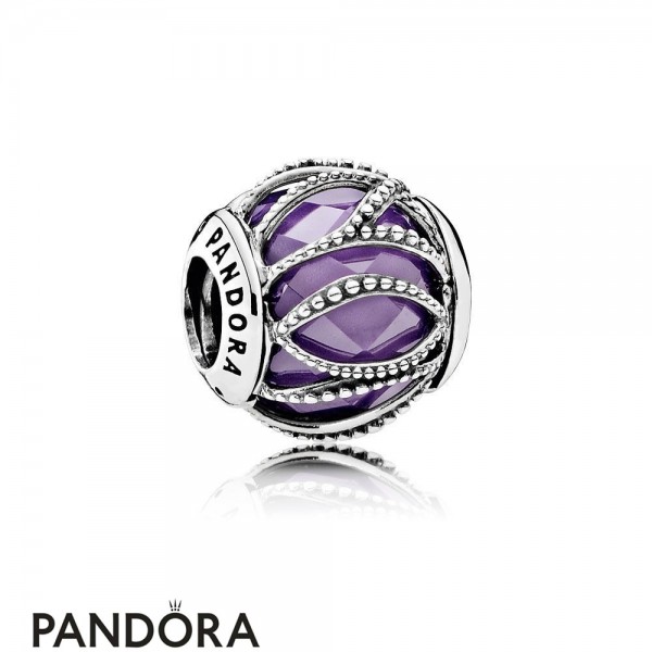 Pandora Jewellery Touch Of Color Charms Intertwining Radiance Purple Clear Cz