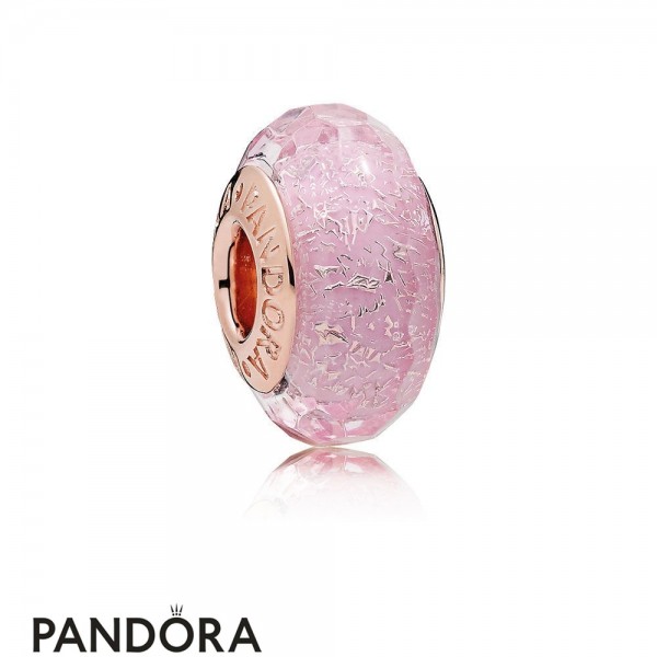 Pandora Jewellery Touch Of Color Charms Pink Shimmering Murano Glass Charm Pandora Jewellery Rose