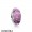 Pandora Jewellery Touch Of Color Charms Purple Effervescence Charm Murano Glass Clear Cz