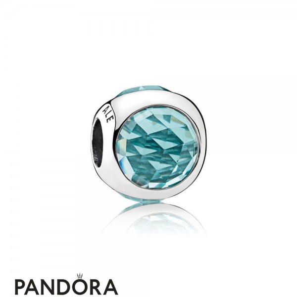 Pandora Jewellery Touch Of Color Charms Radiant Droplet Charm Icy Green Crystals