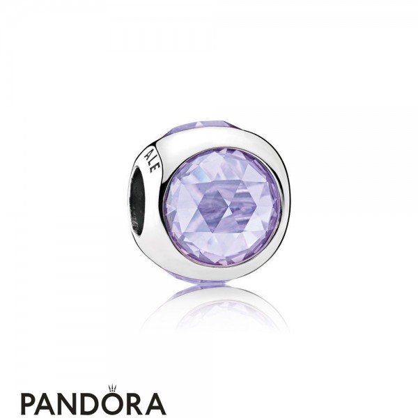 Pandora Jewellery Touch Of Color Charms Radiant Droplet Charm Lavender Cz