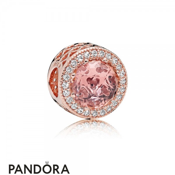 Pandora Jewellery Touch Of Color Charms Radiant Hearts Charm Pandora Jewellery Rose Blush Pink Crystal