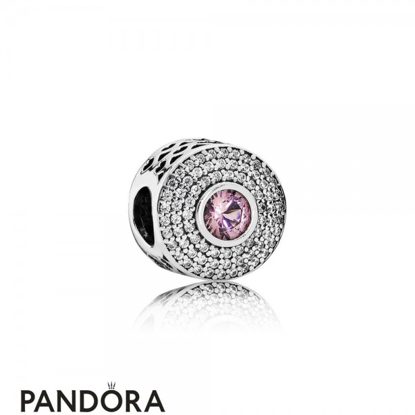 Pandora Jewellery Touch Of Color Charms Radiant Splendor Charm Blush Pink Crystal Clear Cz