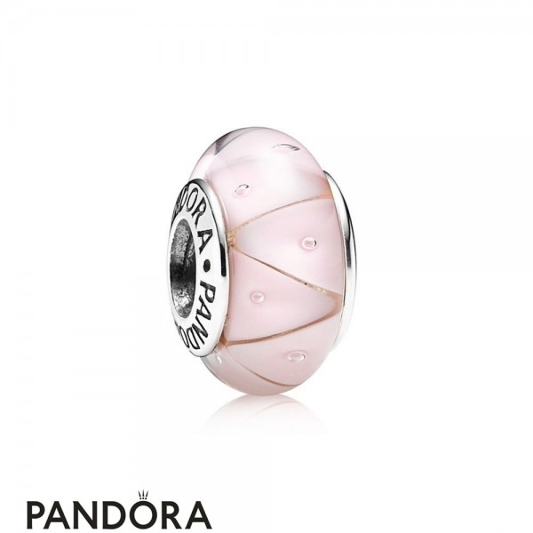 Pandora Jewellery Touch Of Color Charms Rose Looking Glass Charm Murano Glass