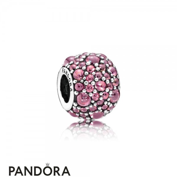 Pandora Jewellery Touch Of Color Charms Shimmering Droplet Charm Honeysuckle Pink Cz