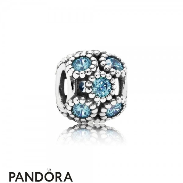 Pandora Jewellery Touch Of Color Charms Studded Lights Charm Teal Cz