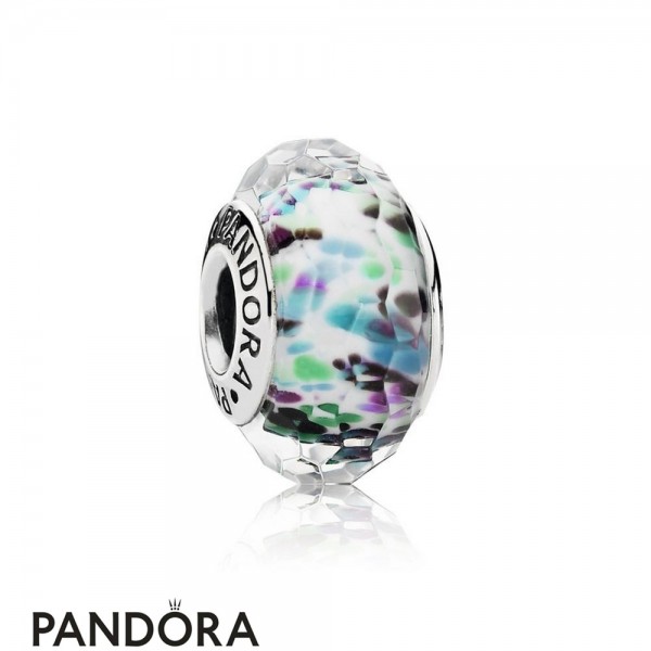 Pandora Jewellery Touch Of Color Charms Tropical Sea Glass Charm Murano Glass