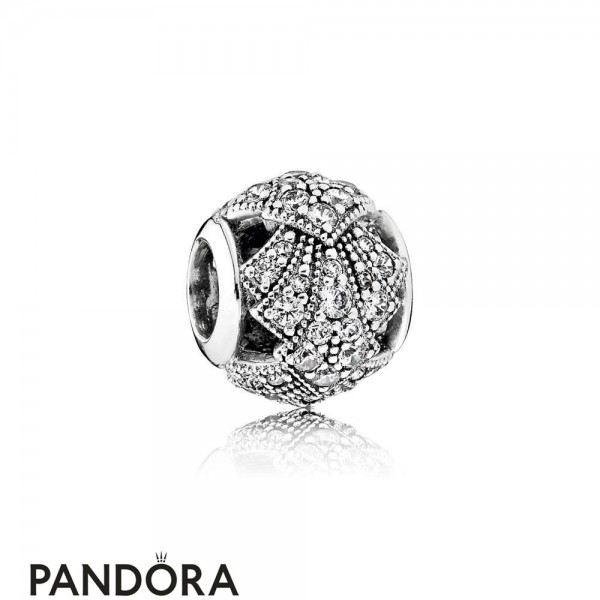 Pandora Jewellery Vacation Travel Charms Oriental Fan Charm Clear Cz