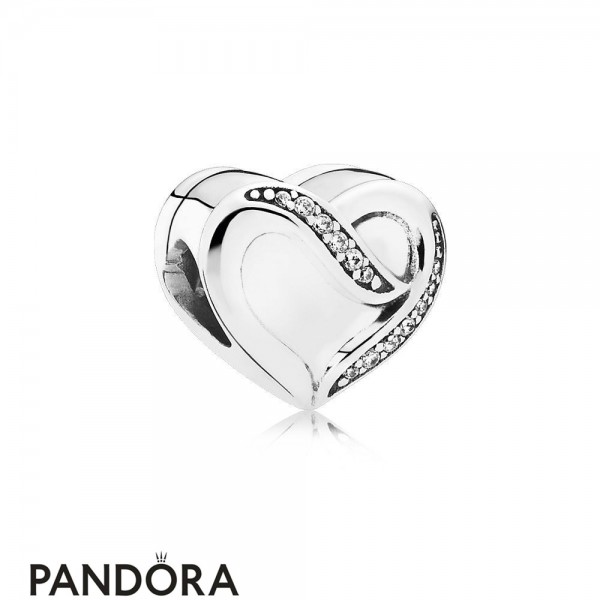 Pandora Jewellery Valentine's Day Charms Ribbon Of Love Clear Cz