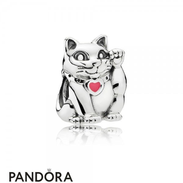 Women's Pandora Jewellery Waving Cat Charm