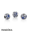 Pandora Jewellery Zodiac Celestial Charms Galaxy Charm Royal Blue Crystal Clear Cz